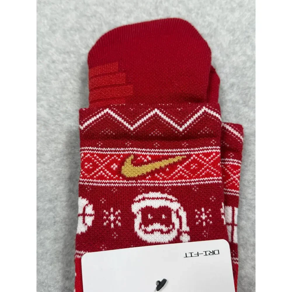 Nike Elite Christmas Basketball Socks Youth 5y-7y Wmn 6-10 Men 6-8 NEW